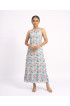 Hand Painted Rayon Halter Dress